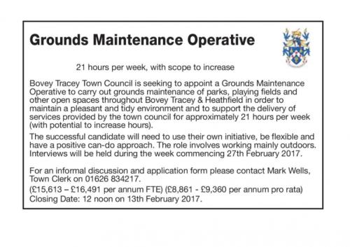Vacancy - Grounds Maintenance Operative image 1