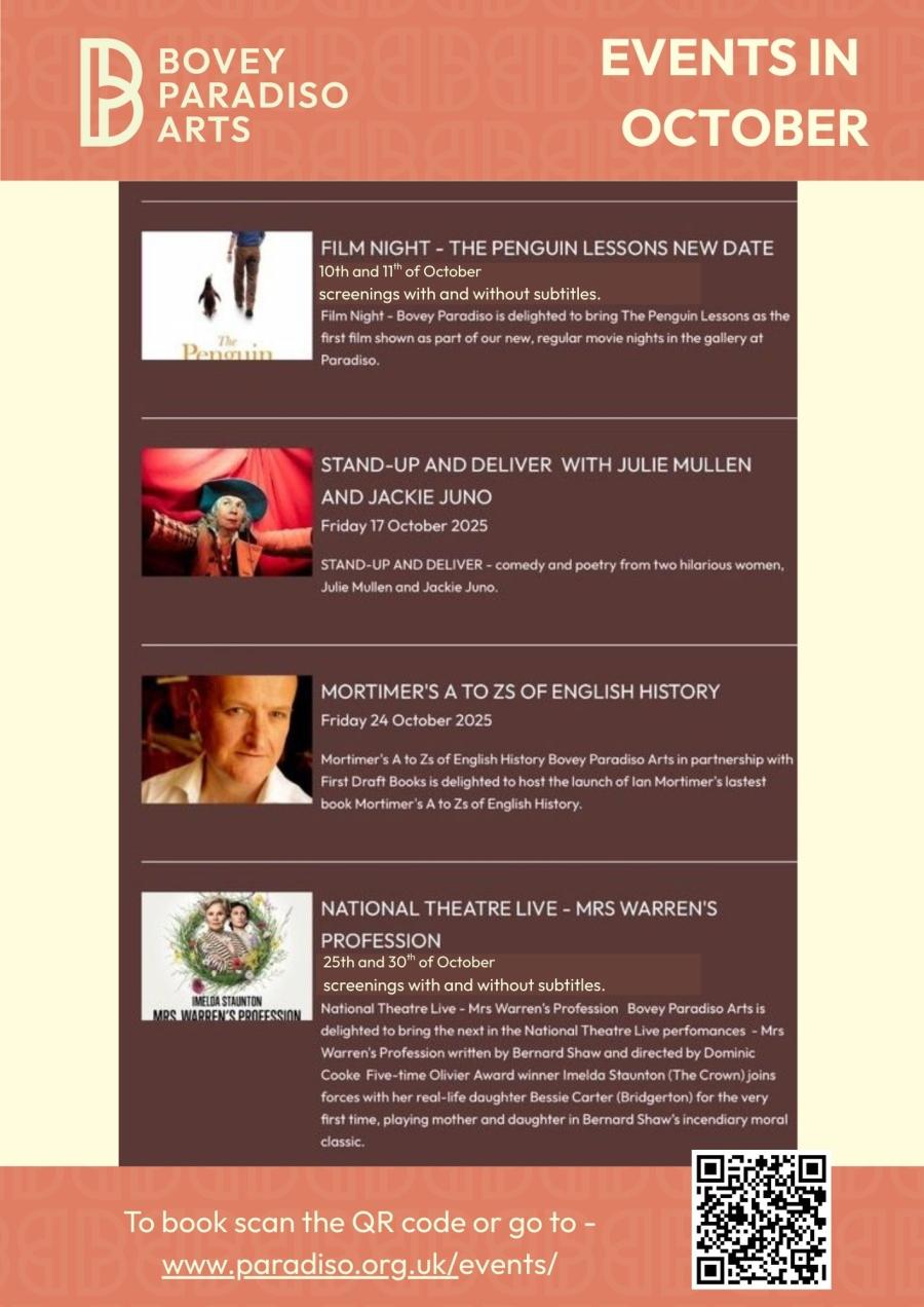 October events at Paradiso image 1