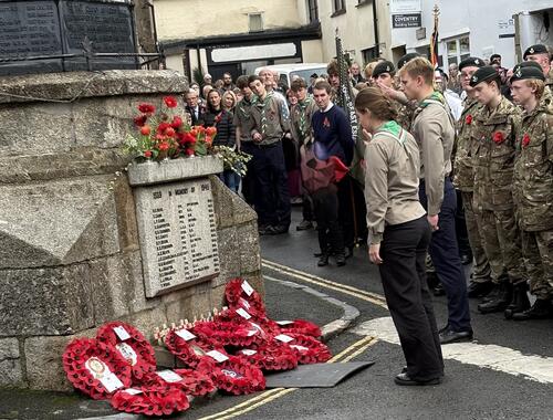 Remembrance Sunday in Bovey Tracey image 1
