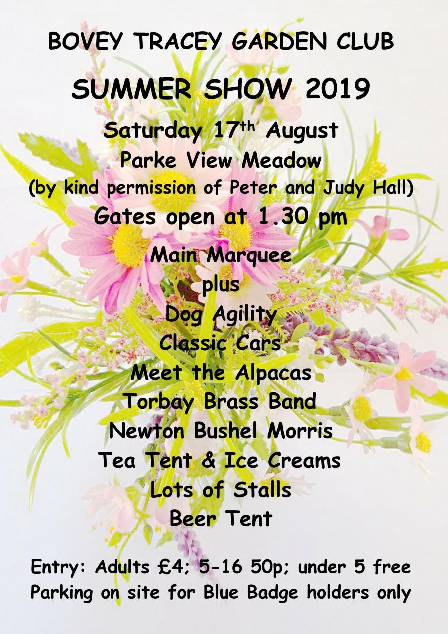 Bovey Tracey Garden Club Summer Show image 1