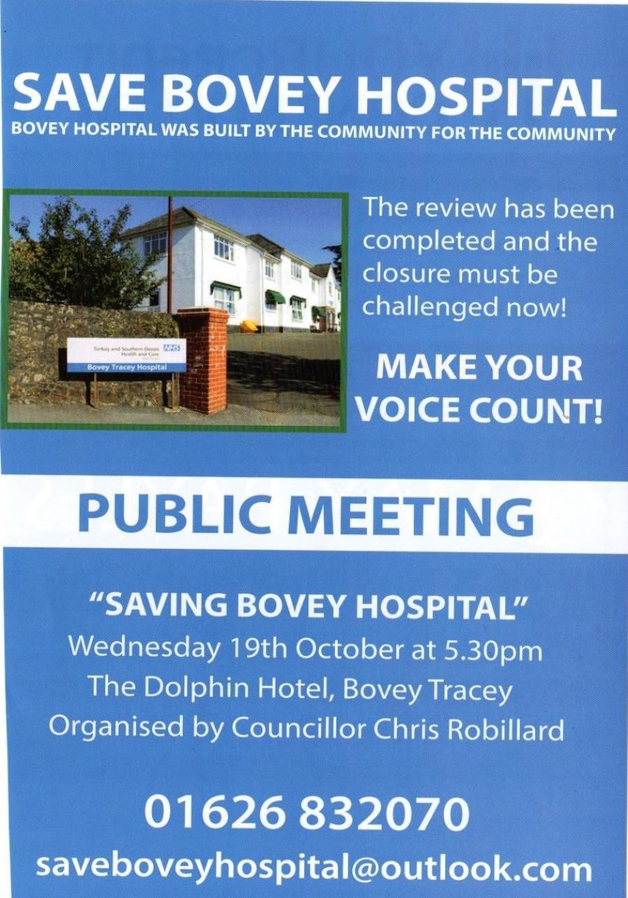 Public Meeting - Save Bovey Hospital image 1