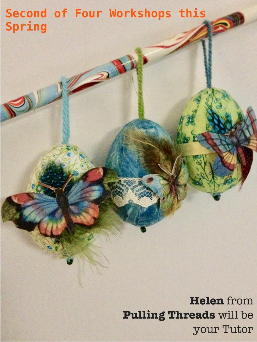 Textile Easter Eggs Workshop - Bovey Tracey Library Action Support Team image 1