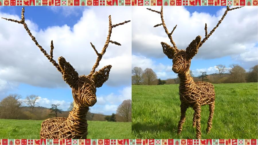 Willow Reindeer Weaving Workshop with Lunch at House of Marbles image 1