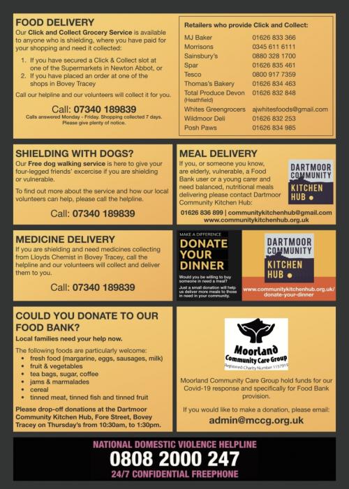 Bovey Coronavirus Action Group - July Update Newsletter image 2