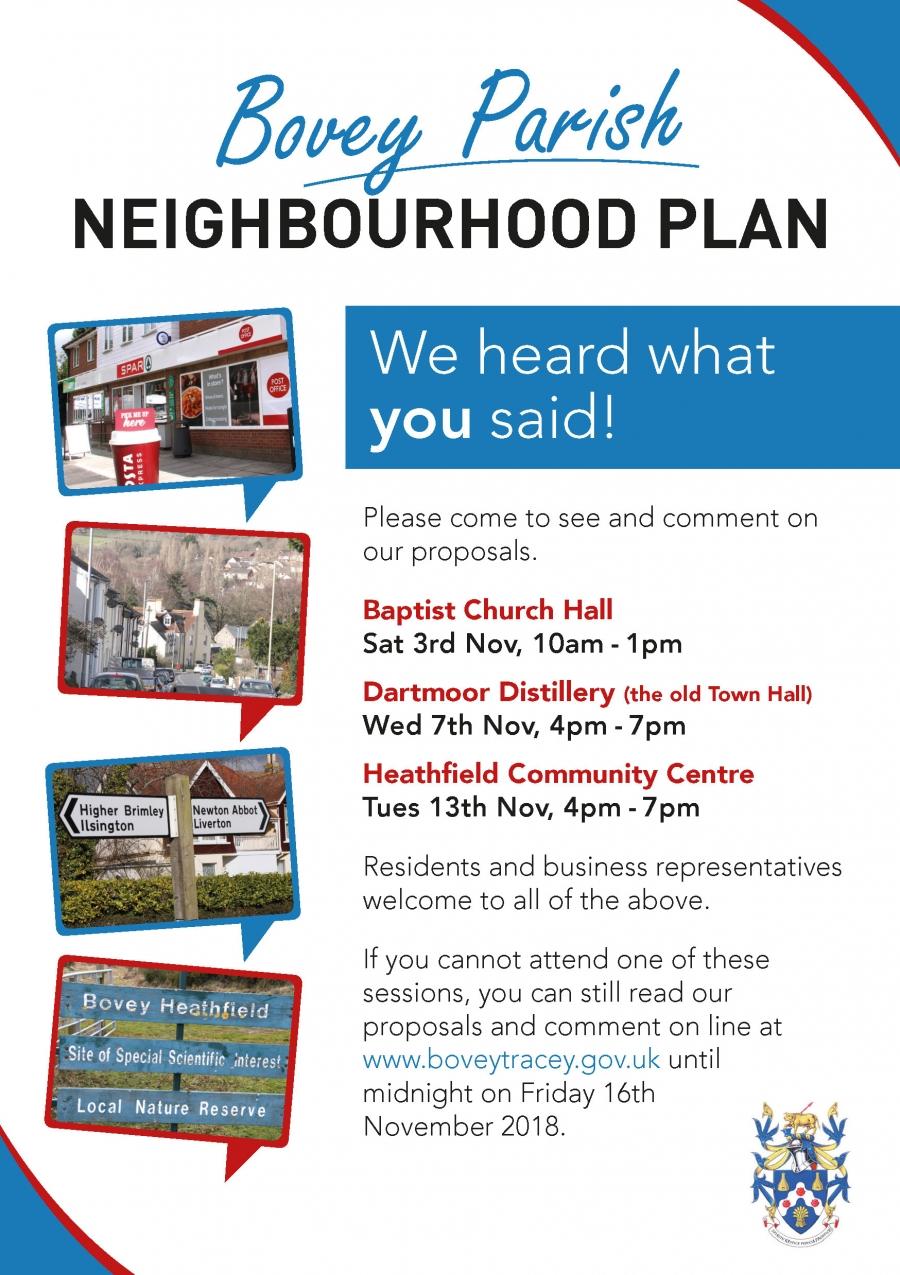 Bovey Parish Neighbourhood Plan - Community Consultation image 1